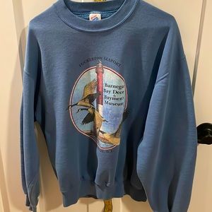 Vintage 90s Tuckerton Bay Barnegat Bay Decoy and Baymens Museum Sweatshirt S: M